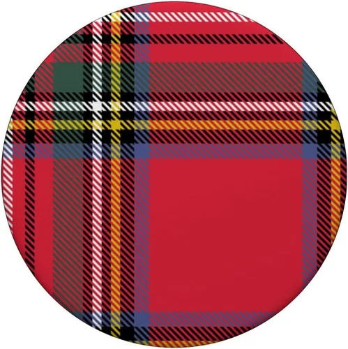 Miniatura 3 de PopSockets de Navidad a cuadros rojos PopGrip intercambiables