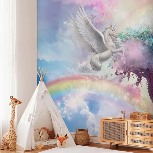 Miniatura 5 de artgeist Mural Pegaso Unicornio 79x55 pulgadas - Papel pintado no tejido de forro polar Decoración de pared Impresión fotográfica Diseño de imagen