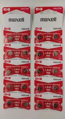 Miniatura 4 de 10 pilas alcalinas Maxell LR41 AG3 192 de 1.5 V