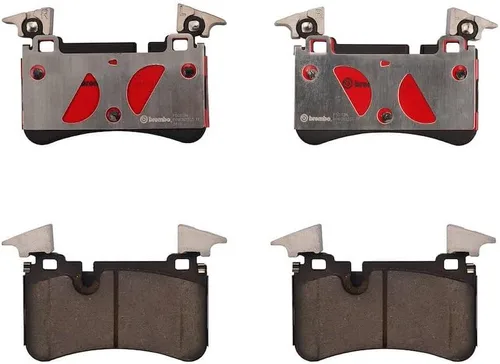 Miniatura 4 de Brembo P50113N Juego de pastillas de freno de disco trasero de cerámica premium MERCEDES-BENZ OE# 0054202520