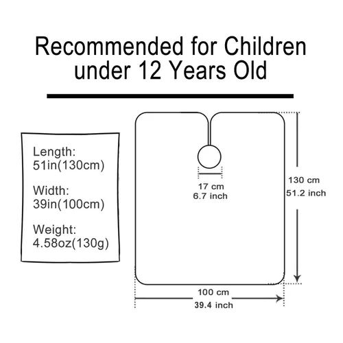 Miniatura 7 de Pelocapa Capas de corte de cabello para niños, impermeables, capas de champú para niños y niñas, 39 x 51 pulgadas (vehículo de construcción)