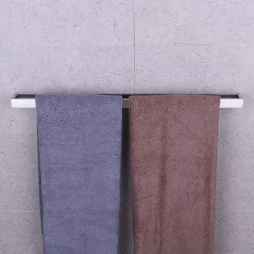 Miniatura 5 de GERZWY Toallero de baño de 30 pulgadas Barra de toalla de baño de acero inoxidable Estilo moderno Montaje en pared Acabado cepillado HG17702-LS
