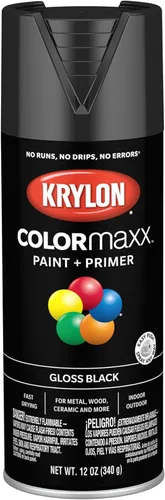 Miniatura 55 de Krylon K05599007 COLORmaxx Pintura en aerosol y base para uso en interiores y exteriores, color gris brillante para maquinaria, 12 onzas