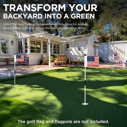 Miniatura 6 de KINGTOP - Copa de hoyo de golf – Cumple con las regulaciones PGA/USGA, accesorios de golf para práctica de putting green en el patio trasero, Copa