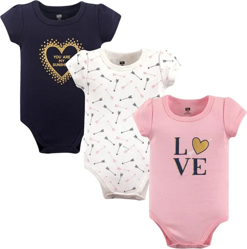 Miniatura 190 de Hudson Baby baby-girls Cotton Bodysuits 3-pack