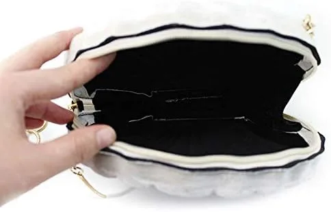 Miniatura 6 de Bolso de noche de concha de mar para mujer, bolso de hombro con correa de cadena de sirena, bolso de mano