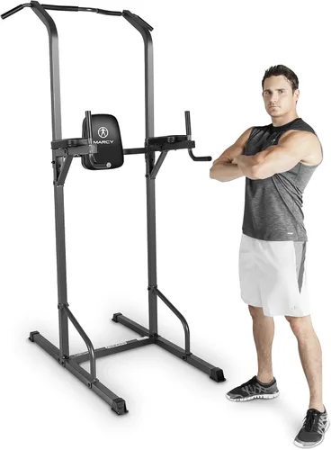 Marcy Torre de potencia multifuncional para entrenamiento de fuerza Gimnasio en casa VKR - Negro