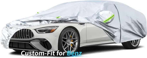 Funda para automóvil con ajuste personalizado para MERC-edes Benz, funda de automóvil de 7 capas impermeable para todo tipo de clima, para