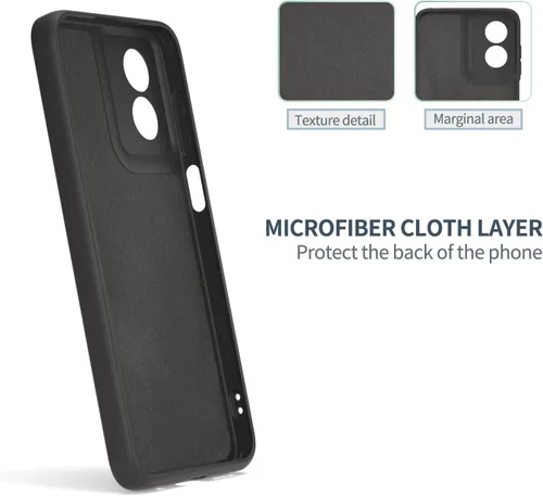 Miniatura 5 de Funda para Moto G Play 2024 4G, silicona líquida, delgada, suave, TPU, protección de cuerpo completo, a prueba de golpes, para G Play 2024 4G (negro)