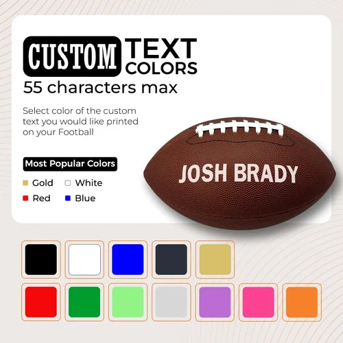 Miniatura 3 de HAMMET Fútbol personalizado – Fútbol de cuero compuesto personalizado con tu nombre o texto – Regalo ideal para hijo, hija, niño o niña