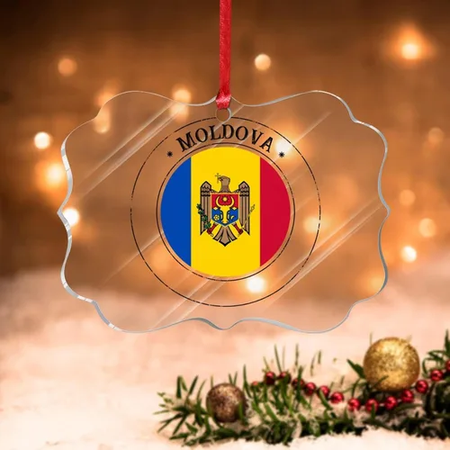 Miniatura 8 de Adornos de Navidad de Malasia, bandera de Malasia, adornos acrílicos, colgante para árbol de Navidad, bandera nacional, recuerdo del país