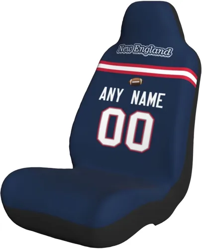 Miniatura 32 de Fundas de asiento de coche de fútbol personalizadas, accesorios personalizados para automóvil, regalos de Arizona con nombre y número, funda