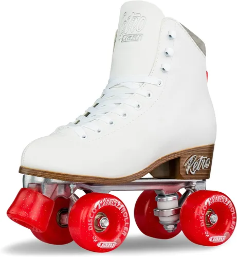 Miniatura 9 de Crazy Skates Retro Roller Skates Adjustable or Fixed Sizes Classic Quad Skates for Men, Women and Girls Rosa (ajustable)