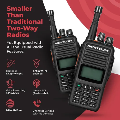 Miniatura 3 de 4G-LTE Nationwide Push to Talk por radio celular bidireccional incluyendo primeros tres meses de tiempo de aire