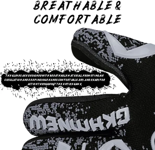 Miniatura 5 de Guantes de Portero de Fútbol para Niños, Jóvenes y Adultos Proporcionan Control y Agarre Extremadamente Fuertes, Guantes de Fútbol Transpirables