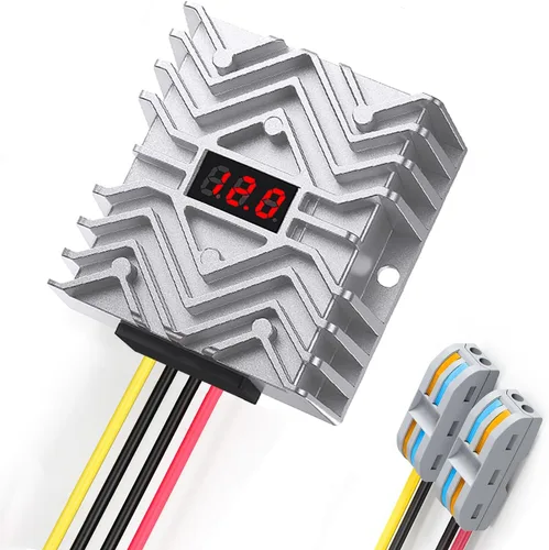 Miniatura 9 de Estabilizador de voltaje para automóvil, regulador de voltaje resistente de 12 V, 4 A, 48 W, protector de sobretensiones para batería de automóvil