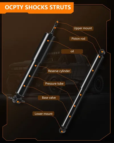 Miniatura 7 de Amortiguadores OCPTY 4 amortiguadores delanteros y traseros para Ford Ranger 1998-2011, 2001-2008 para Mazda B2300, 1998-99 M-azda B2500, 94-96