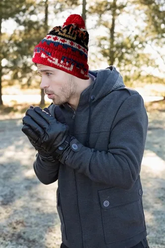 Miniatura 3 de TINKUY Peru - Gorro de invierno de lana de alpaca hecho a mano, unisex, talla única