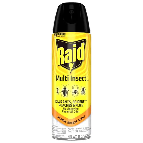 Miniatura 10 de Raid Asesino de insectos múltiples, brisa de naranja, 15 onzas (paquete de 1)