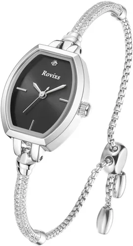 Miniatura 8 de Delicado reloj de pulsera de cristal para ella, reloj analógico resistente al agua 3ATM, regalo de aniversario para esposa, hija, mamá