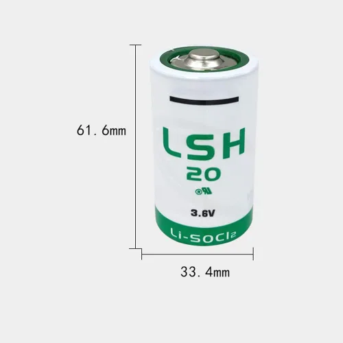 Miniatura 2 de (4-Pack LSH20 3.6 Volt D 13000mAh Lithium Battery for LSH20 Battery ER34615M Lithium Battery Non-Rechargeable