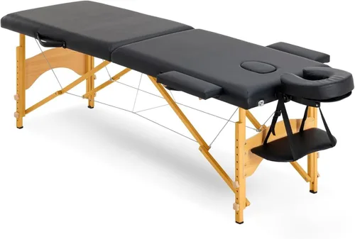 Miniatura 17 de Mesa de masaje, cama de masaje, 2 camas plegables y portátiles para extensiones de pestañas, mesa de tatuaje de belleza, ajustable, color negro