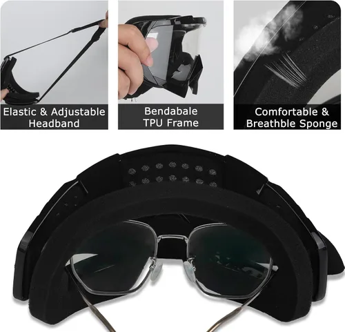 Miniatura 3 de Gafas para cuatrimoto ATV Motocross para equitación, carreras todoterreno para hombres y mujeres