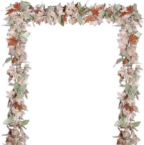 Miniatura 14 de DearHouse - Guirnalda de hojas de arce, 2 unidades, 5.9 pies la unidad, vid para colgar, guirnalda artificial para el otoño, ramaje para decorar