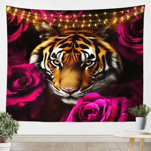Miniatura 45 de Tapiz de juegos para niños pequeños de 51 x 59 pulgadas, tapices de decoración de sala de juegos para adolescentes, consola de juegos para niños