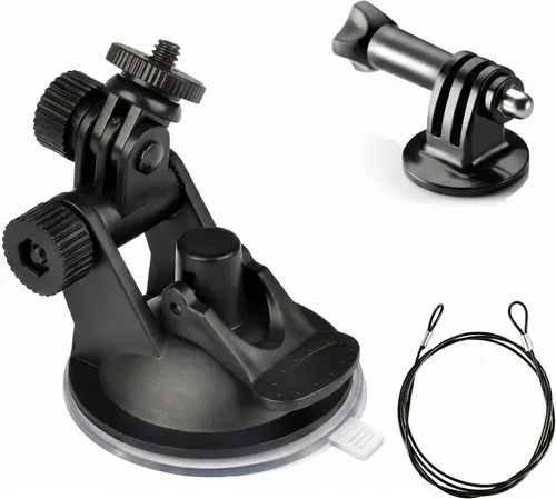 Soporte de ventosa para Gopro montaje de parabrisas para montaje en parabrisas Dash Cam Action Cam Soporte de videocámara y cordón para Gopro Hero