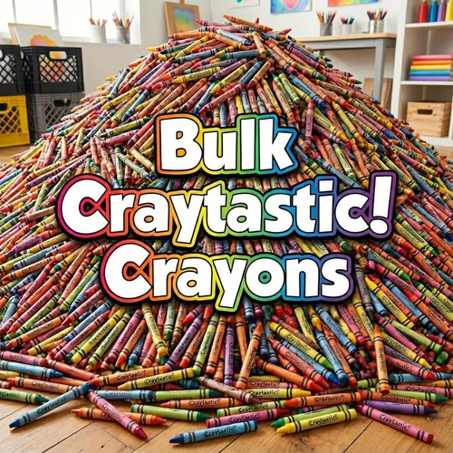 Miniatura 6 de Craytastic! 75 juegos de 4 paquetes en violonchelo (300 crayones a granel de alta calidad en paquetes individuales) – Seguridad probada y no tóxica