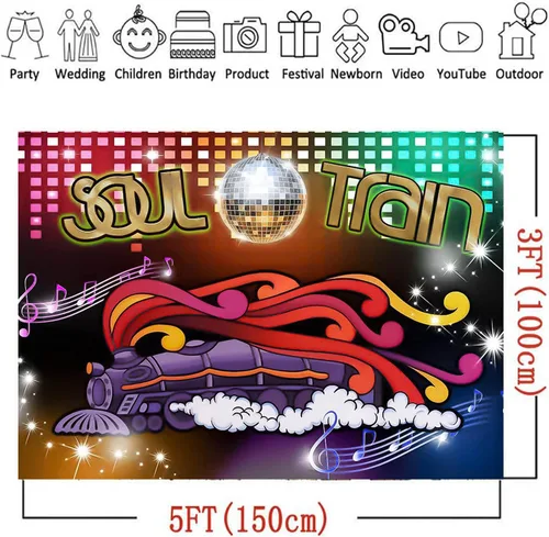 Miniatura 5 de Fondos de fotografía con temática de fiesta de baile de discoteca de los años 70 y 80, fondo de fotos de neón brillante de los años 70, accesorios