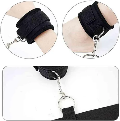 Miniatura 4 de Bed Bonage Restricciones sexuales para adultos, bandas de resistencia sexual para cama tamaño King, correas de cama, kits de amarres de cama