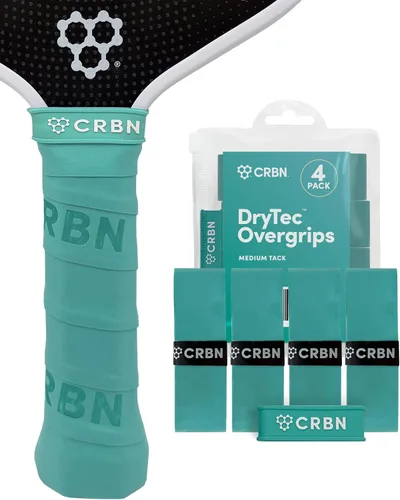 Miniatura 13 de CRBN Pickleball - Overgrips Drytec™ - Cinta adhesiva para pala de pickleball - Absorbe el impacto y la humedad - Pack de 4 Rojo - Paquete de 4
