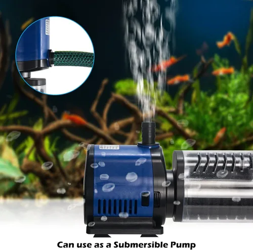 Miniatura 2 de Bomba de estanque de filtración de 660 GPH, bomba de agua sumergible de sumidero con filtro de esponja, 8 pies de elevación alta, silenciosa