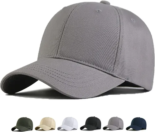 Gorra de béisbol de gran tamaño XXL para hombres, sombreros de cabeza grande, sombrero de papá ajustable de 23.6 a 26.8 pulgadas