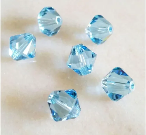 Miniatura 77 de 100 piezas auténticas Preciosa de 3 mm (0,12 pulgadas) cuentas sueltas de cristal bicono facetado pequeño amatista púrpura compatibles con cristales