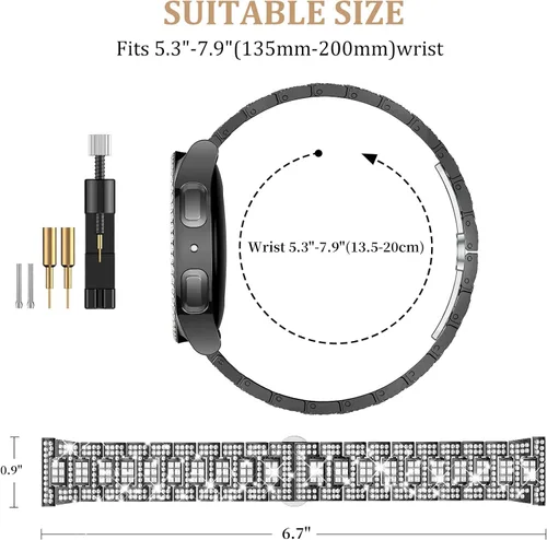 Miniatura 3 de Dsytom Correas compatibles con Samsung Galaxy Watch FE 2024 de 1.575 pulgadas/Galaxy Watch 5/4 de 1.575 pulgadas, 1.732 pulgadas, 0.732 pulgadas