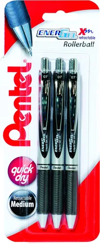Miniatura 18 de Pentel EnerGel XM BL77 - Bolígrafo retráctil de tinta de gel líquido, 0.028 in, 54% reciclado, color morado, caja de 12 unidades Púrpura
