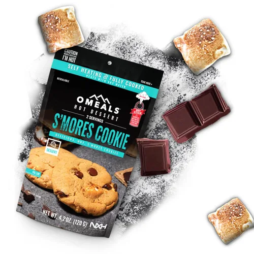 Miniatura 5 de OMEALS S'Mores Cookie-MRE - Vida útil prolongada, totalmente cocida con calentador, perfecto para entusiastas del aire libre, viajeros, suministros