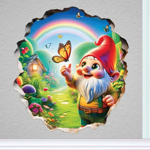 Miniatura 12 de Pegatina con agujero de ratón, adhesivo de pared extraíble, decoración de cocina, amante del café, refrigerador, diversión, agujero de ratón