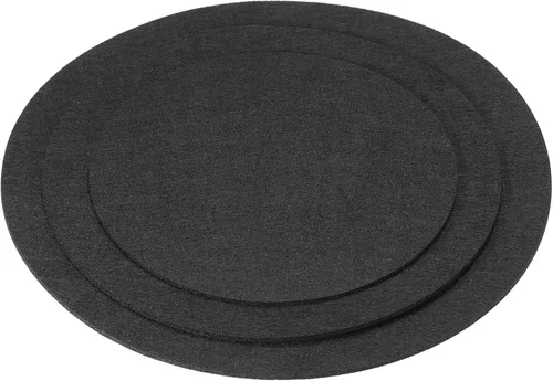 PATIKIL Posavasos para plantas, (8, 10, 12 pulgadas), paquete de 6 alfombrillas reversibles redondas de fieltro para macetas, tapete absorbente para