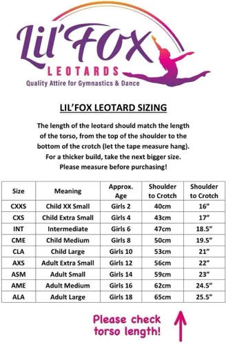 Miniatura 7 de LIL'FOX Leotardos de gimnasia para niñas Baile infantil, vaso, acrobacia, equipo de gimnasia