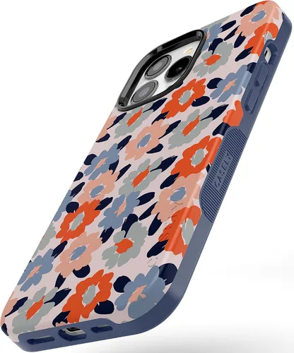 Miniatura 4 de Casely Funda para iPhone 13 Pro Campo de flores Floral pastel Diseño protector audaz Compatible con MagSafe