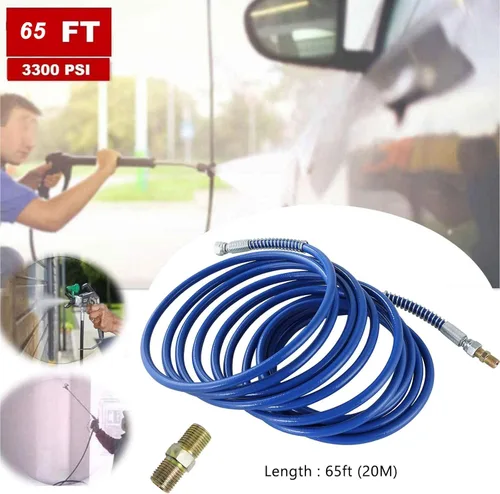 Miniatura 2 de Manguera de aerosol de pintura sin aire, rociador de color azul, tubo de fibra flexible, suministros y herramientas de pintura, herramientas