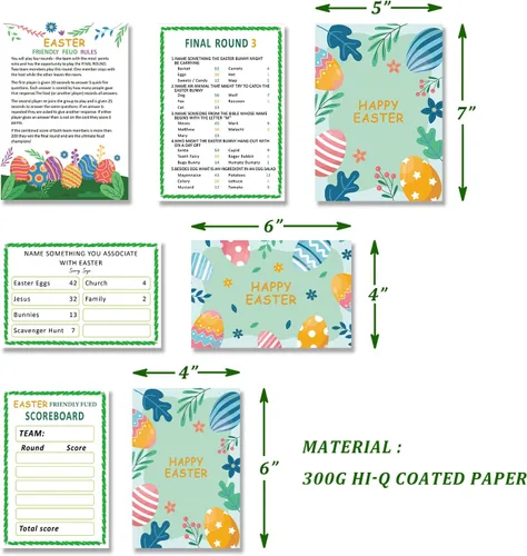 Miniatura 2 de Juego de peleas amistosas para el día de Pascua, suministros de juego de fiesta del día de Pascua, juegos del día de Pascua para adultos