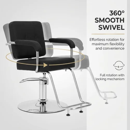 Miniatura 5 de Artist hand Silla de peluquería para estilista, silla hidráulica de peluquería, silla de peluquería giratoria de 360 grados de altura ajustable