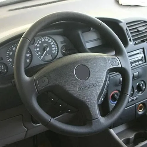 Miniatura 2 de Funda de volante de costura a mano para Opel Zafira A 1999-2005 para Astra G H 1998-2007, funda de volante de cuero antideslizante transpirable