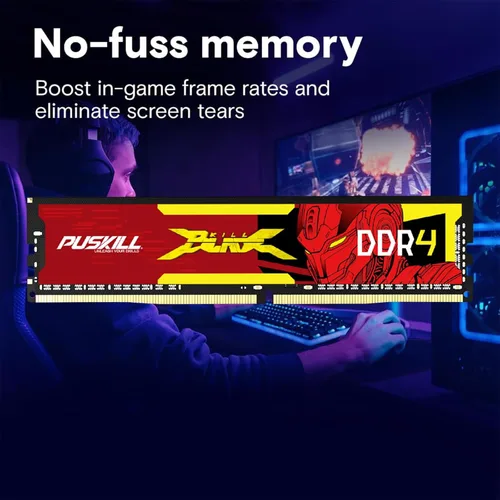 Miniatura 3 de PUSKILL RAM DDR4 Kit de 16 GB (2 x 8 GB) 3200 MHz PC4-25600 CL16 Memoria de escritorio - 1.35 V UDIMM baja latencia, Intel XMP 2.0 listo para PC