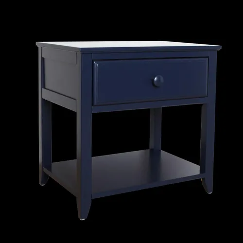 Miniatura 5 de Max & Lily Mesita de noche con cajón y estante, azul